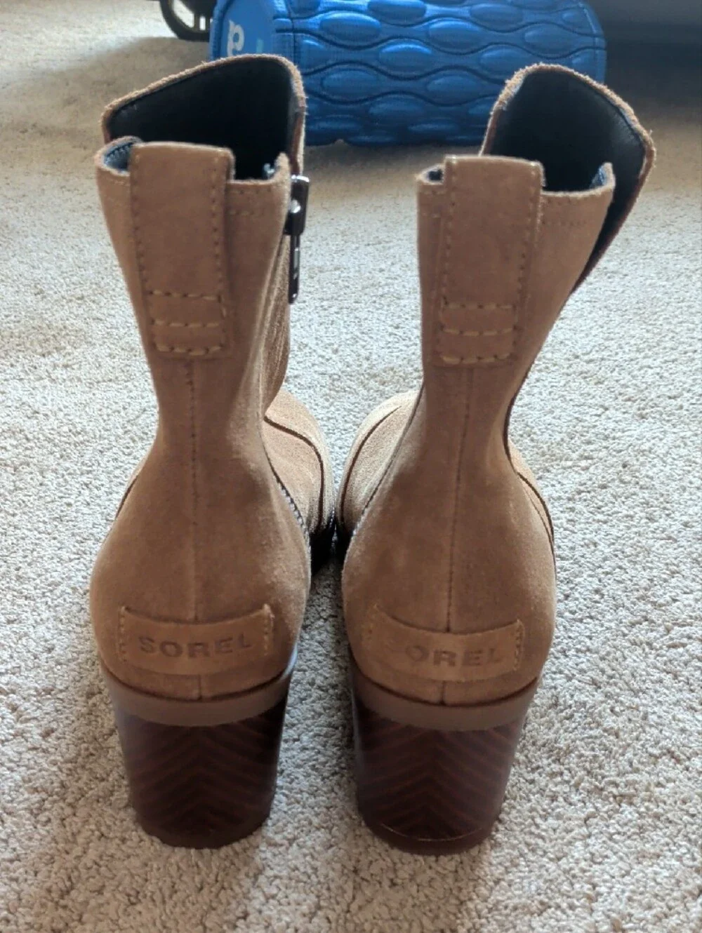Sorel Cate Booties Tan Suede Size 8.5